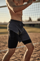 JumpMax- Short Masculino de Compressão Para Vôlei