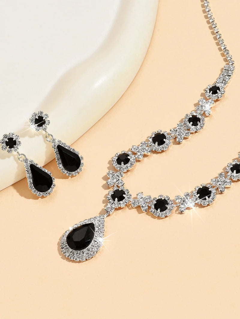 Conjunto Crystal Glow – Colar & Brincos