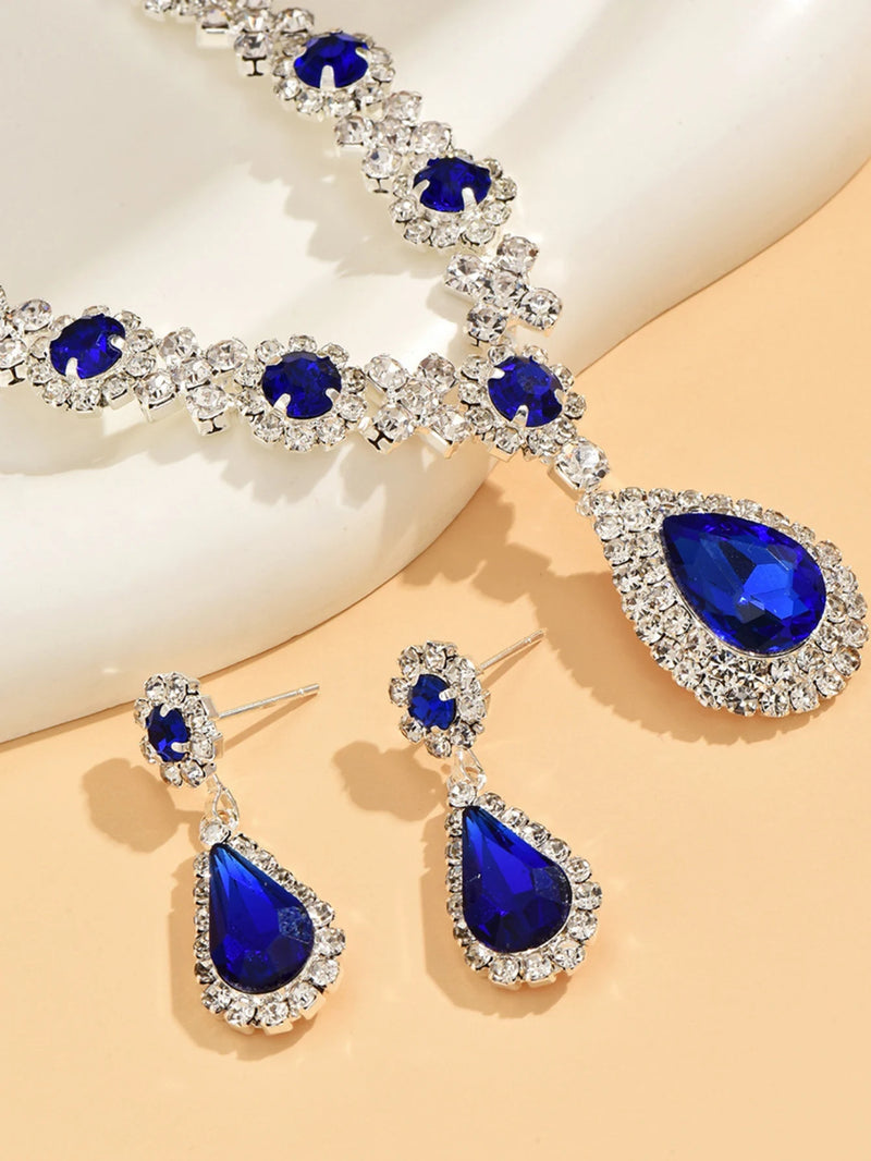 Conjunto Crystal Glow – Colar & Brincos