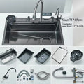 Pia Inox Cascata Digital
