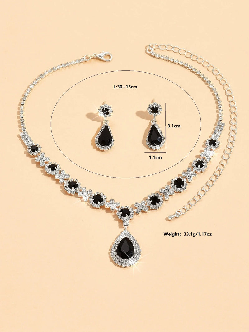Conjunto Crystal Glow – Colar & Brincos